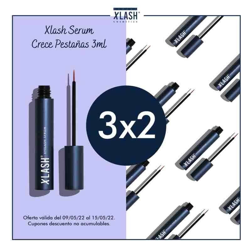 Leer Oferta 3×2 en Xlash 3ml Serum Crece Pestañas